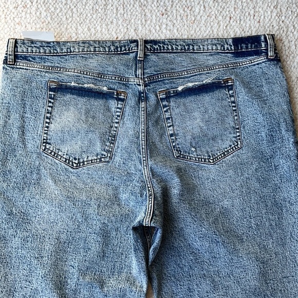 Abercrombie & Fitch 90’s Straight Ultra High Rise Acid Wash Jeans 37 / 24 - Picture 9 of 11